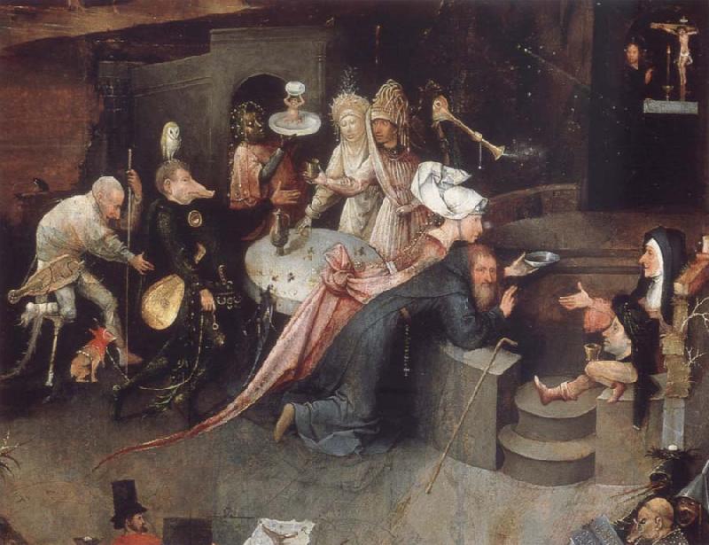 BOSCH, Hieronymus The temptation of the Bl Antonius Sweden oil painting art